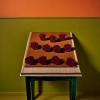 The wine-red velvet flower hair accessory is a ladies' headwear with a sweet style Application Scenario